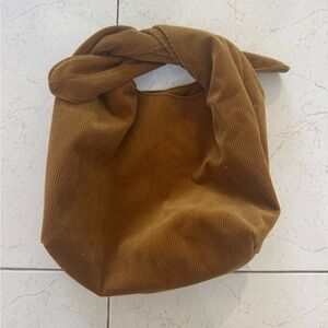 Elegant Tan Corduroy Mini Bag